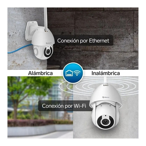 Imagen 6 de 8 de Cámara de seguridad Steren CCTV-235 Smart Home con resolución de 2MP visión nocturna incluida blanca