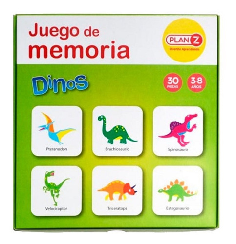 Juego De Memoria Dinos Plan Z