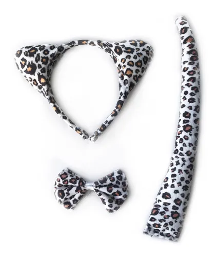 comprar Set Animal Print Cola + Vincha + Moño Cotillon Disfraz 
