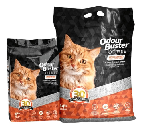 Odour Buster® Arena Sanitaria Para Gatos Original 14kg