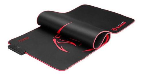 Mouse Pad gamer Marvo MG010 de goma Scorpion xl 305mm x 800mm x 2mm black/red