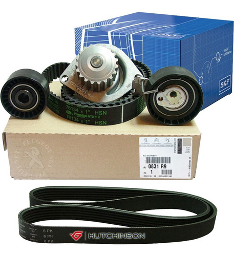 Kit Distribución + Bba + Polyv Orig Peugeot 206 1.6 16v 2007