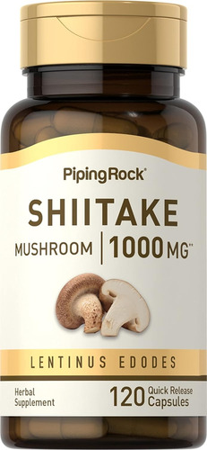 Shiitake Mushroom Ultra Pureza 1000mg 120caps Antioxidante