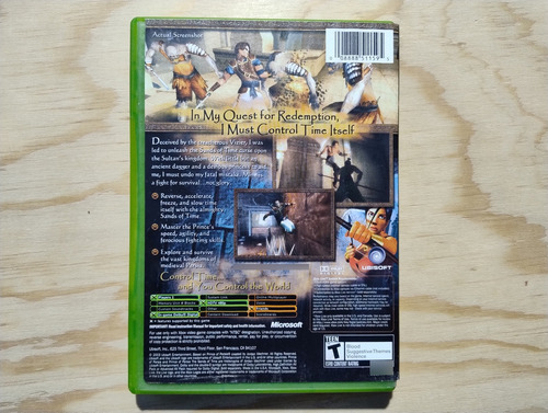 Prince Of Persia The Sands Of Time Xbox (Usado)