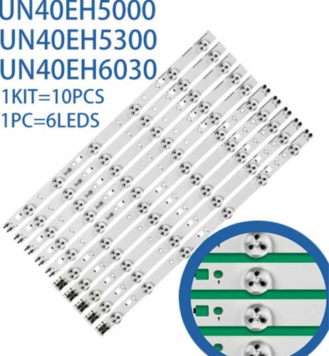 Kit 10 Barras De Leds Un40fh5003g Un40fh5003 Original Novo
