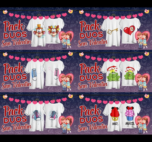 36 Vectores Digitales Parejas, Eps, Png, Sublimar, Vinil