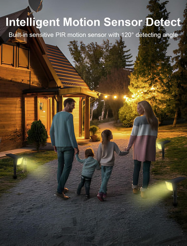 Mviioe Luces Solares De Movimiento Ip67 Impermeable Al Air