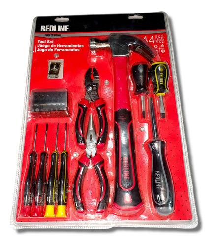 Juego De Herramientas Manuales Redline Profesional 44 Piezas