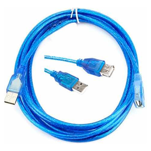 Cable Conector Usb 3.0 Macho Hembra De 1.2mts Con Luz X Und