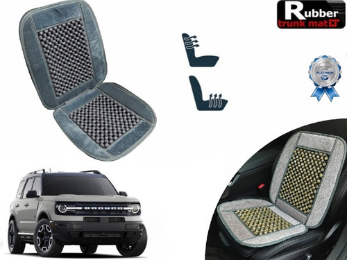 Cubre Respaldo Gris Asiento Bolitas Bronco Sport 2023