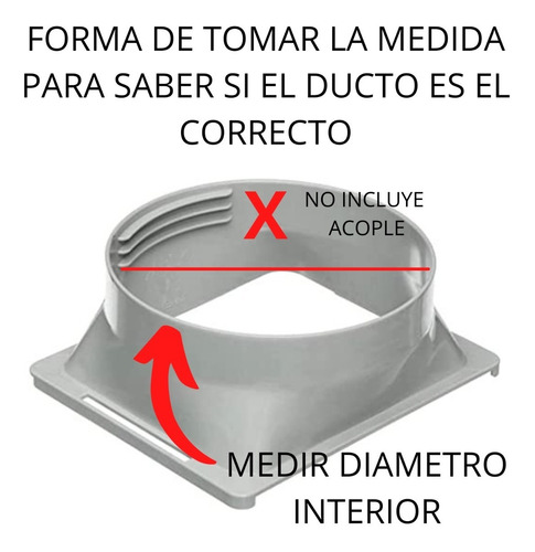 Imagen 4 de 7 de Manguera Secarropas Para Ariston Candy Philco Salida