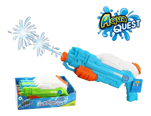 Imagen 2 de 4 de Pistola De Agua Power Blaster Aqua Quest 43 Cm 99606 Edu