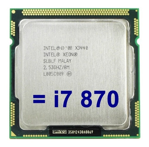 Imagem 1 de 4 de Processador Xeon X3440 2.53ghz Lga 1156 (i7 870) + Pasta