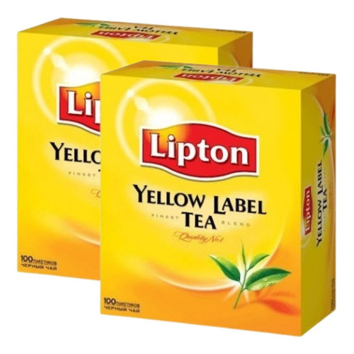 Té Lipton Yellow Label  Pack X2