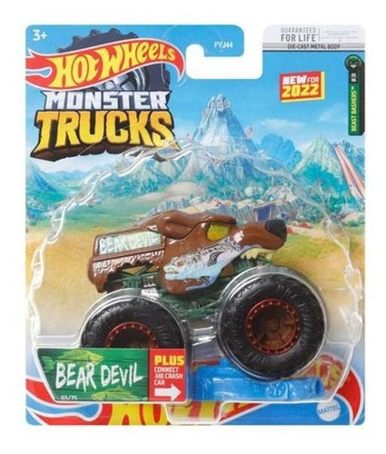 Hot Wheels Monster Trucks 1:64 Bear Devil Hcp39