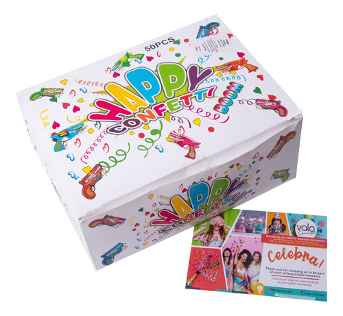 Valo Concept, Boom Pistola Confetti multicolor 50 Pz Color Multicolor Pz50