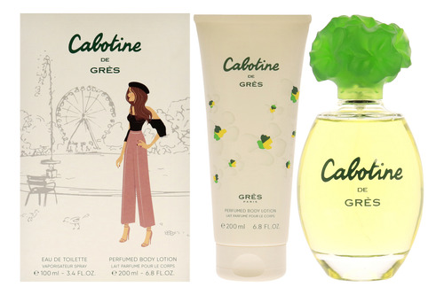 Cabotine By Parfums Gres Para Mujer, Set De Regalo De 2 Piez
