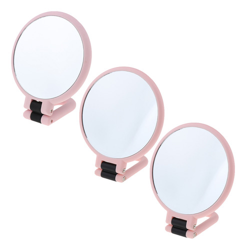 3 Espejo De Maquillaje De Mano De Aumento Ampliar 2x
