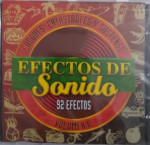 Efectos De Sonido  92 Efectos  Vol. 2  Cd Nuevo Original