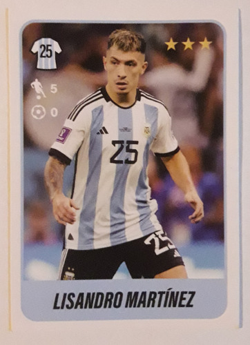 Figuritas Fútbol Argentino 2023  Lisandro Martínez #498