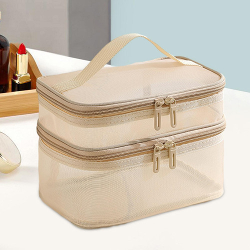 Bolsa De Higiene Pessoal Portátil Para Mulheres, Bolsa Ouro