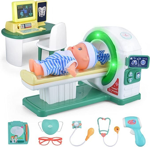  Set Medico Doctor Paciente Juguete Niños Paciente  Rx- 828