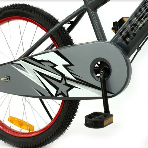 Imagen 4 de 10 de Bicicleta Para Niño Rodado 20 Color Gris Marca Randers