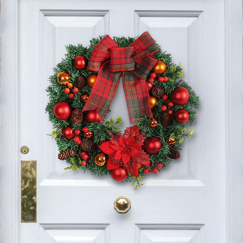 Sd Decoração De Guirlanda De Natal Para Porta Da Frente,