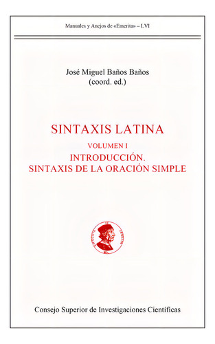 Sintaxis Latina, De Aa.vv.. Editorial Consejo Superior De Investigaciones Cientificas, Tapa Blanda En Español