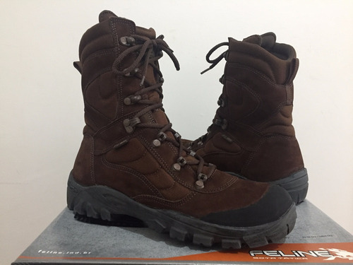 Bota Tática Feline F1 Dry - 100% Impermeável - Cor Marrom !! | Mercado Livre