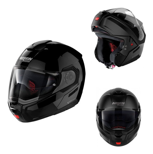 Casco Para Moto Nolan N90-3 Classic 03 Negro Brillante