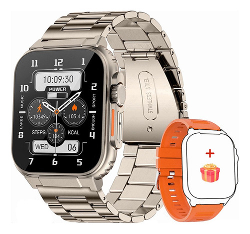 Reloj Inteligente De Acero Inoxidable Bluetooth Para Hombre