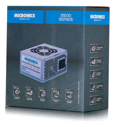 Fuente De Poder Micornics Micro Atx