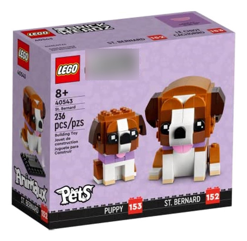 ~? Lego Brickheadz Set De Perros Y Cachorros San Bernardo 40