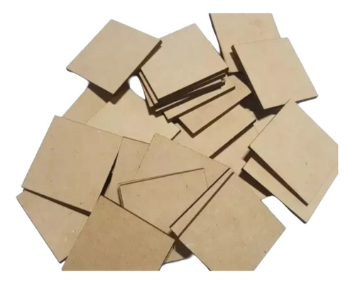 Cortes Mdf Cuadrados  Fibrofacil 3mm 9x9  Pack 50 Un