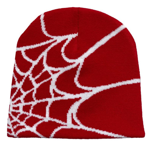 Coriresha Mujeres Hombres Y2k Beanie Spider Web Knit Sombrer