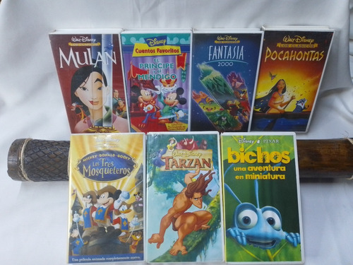 Lote De Peliculas Vhs Originales De Disney