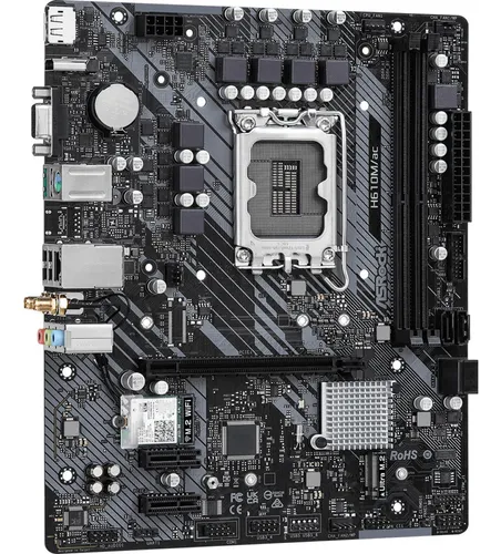 Motherboard Asrock h610m/ac Intel Lga1700 Negro Ddr4 Matx