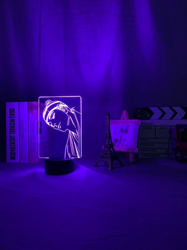 Acrílico 3d Lámpara Bl Pintor De La Luz De La Noche