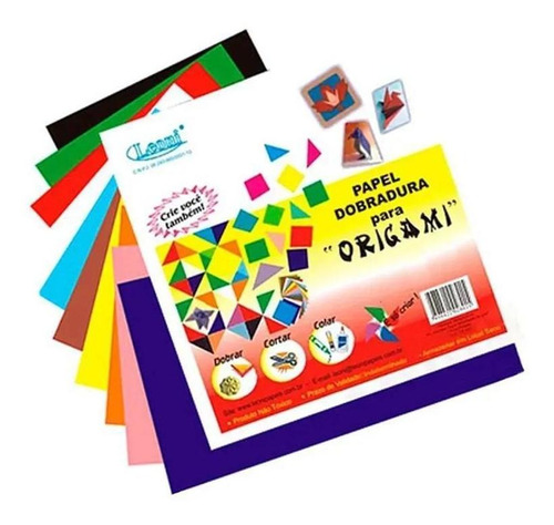 Papel Dobradura Para Origami 15x15cm 60 Folhas - Leoni
