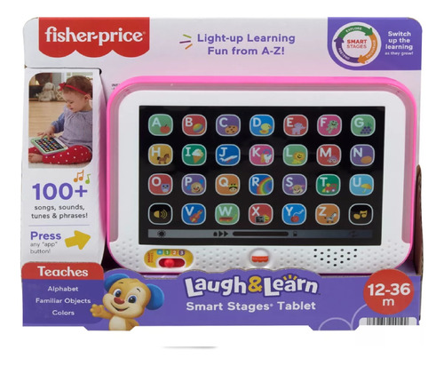 Fisher-price Juguete Tablet Aprendizaje Crece Conmigo Rosa