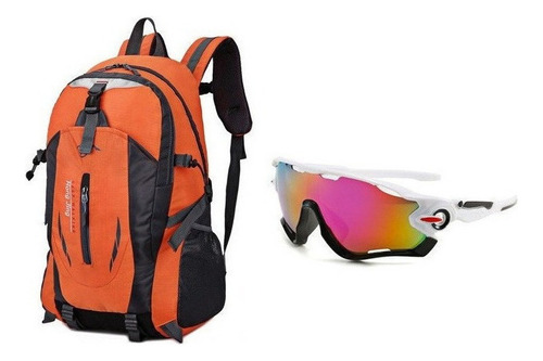 Z Mochila + Lentes Cortavientos Motocross Trail Enduro