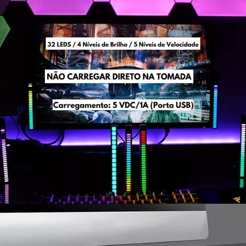 Adicione Cor Ao Seu Pc: Barra Led Rgb Para Jogos E Música!