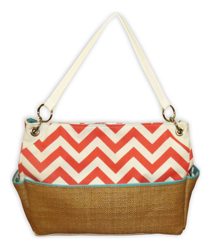 Caught Ya Lookin' Chevron Chic - Bolsa De Panales, Coral Y P