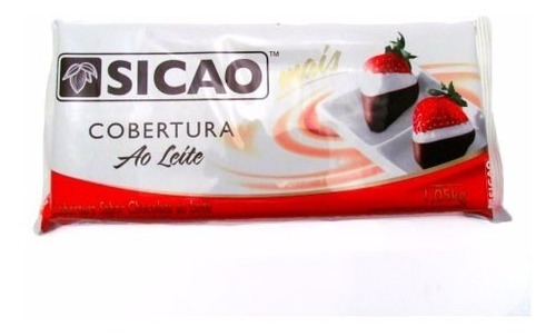 Cobertura Chocolate Ao Leite Barra P/ Derreter Sicao 10 Kg