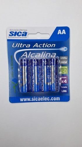 Pila Sica Ultra Action AAA Cilíndrica - pack de 4 unidades