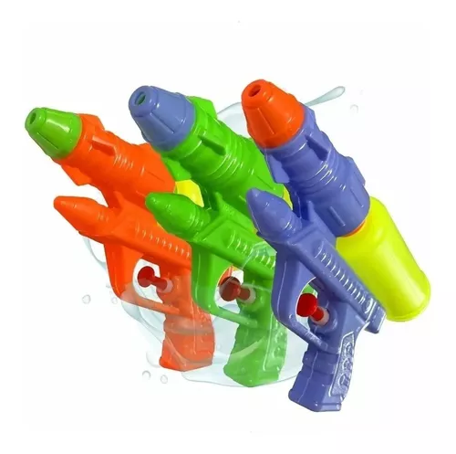 Kit 3 Arminha De Água Pistola Arma Brinquedo Piscina Criança