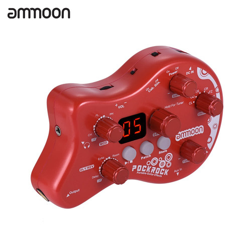 Ammoon Pockrock Guitarra Portátil Multiefectos Procesador