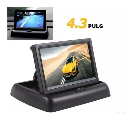 Imagen 7 de 8 de Monitor / Pantalla 4.3puLG + Cámara Reversa 8 Leds Universal