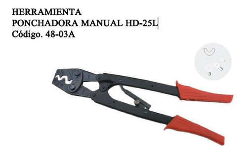 Prensa Terminal Manual Hd-25l (10-2 Awg) Oferta 